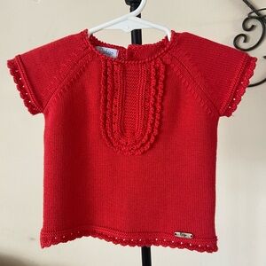 Rahigo Red Short Sleeve Sweater 12 months